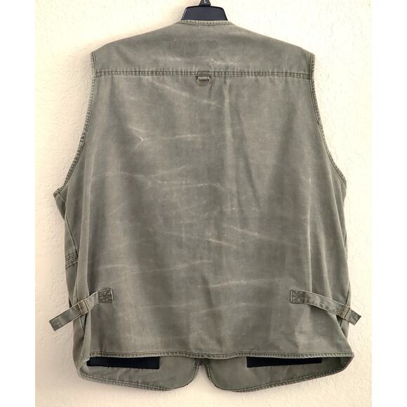 UTILITY VEST-BLUE STONE SAFETY PRODUCTS-Army Green-Multiple Pockets-Size 4XL - Picture 2 of 16